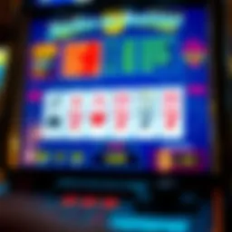 Jacks or Better video poker gameplay on screen