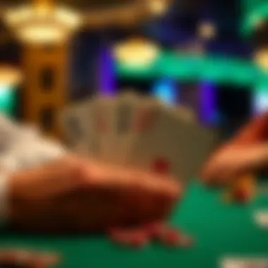 An illustration showing different hands and their rankings