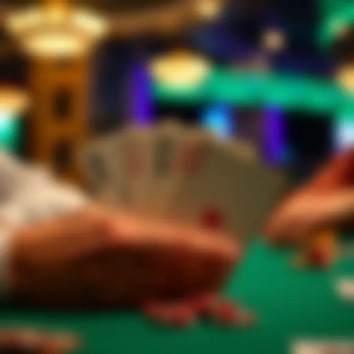 An illustration showing different hands and their rankings