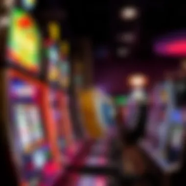 A diverse array of slot machines highlighting modern gaming technology