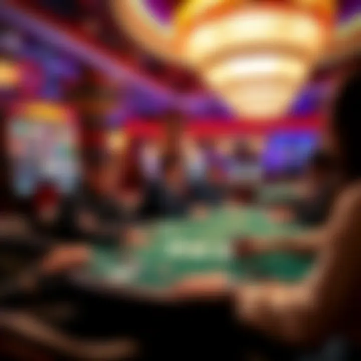 Exciting Gameplay at MGM Casino's Poker Tables Exciting gameplay at a poker table in MGM Casino