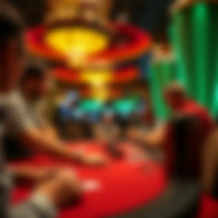 Strategic Engagement in MGM Casino's Poker Matches Players engaged in a strategic poker match