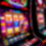 Close-up view of the Michael Jackson slot machine interface showcasing vibrant graphics.