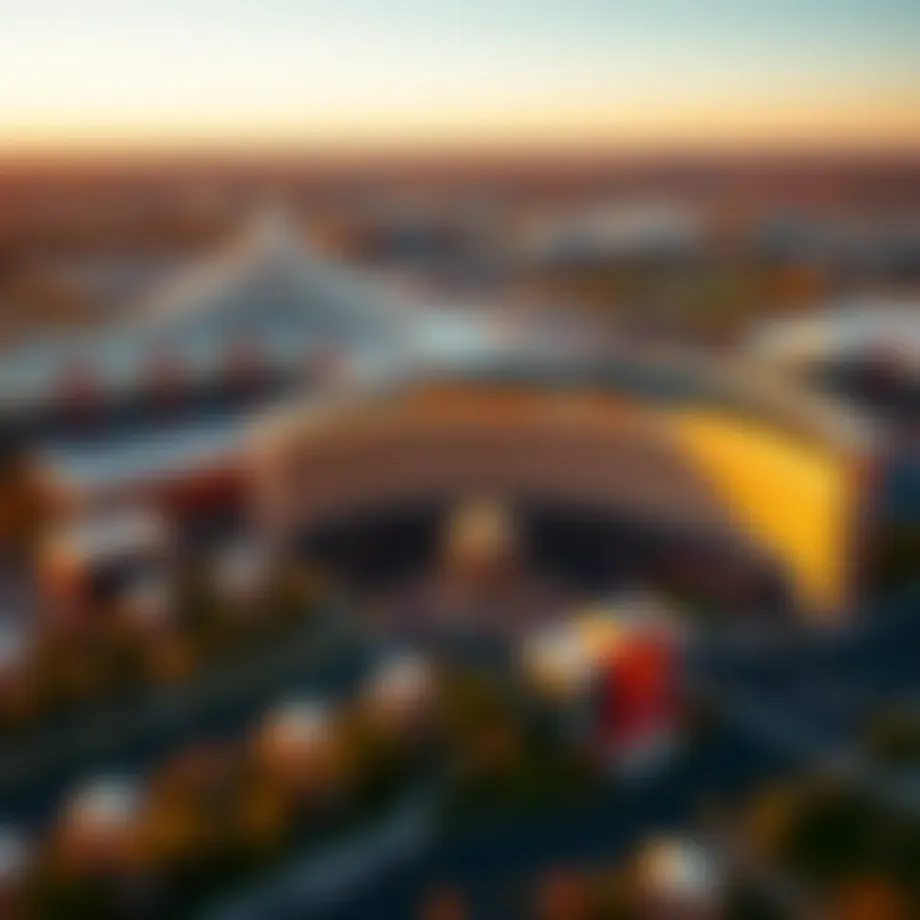 A breathtaking aerial view of Mohegan Sun Casino and Hotel showcasing its expansive layout.