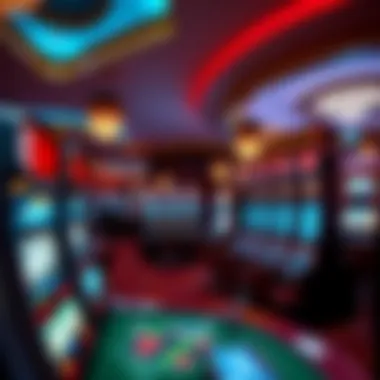 Monte Carlo Gaming Experience Gaming floor filled with slot machines and table games at the Monte Carlo
