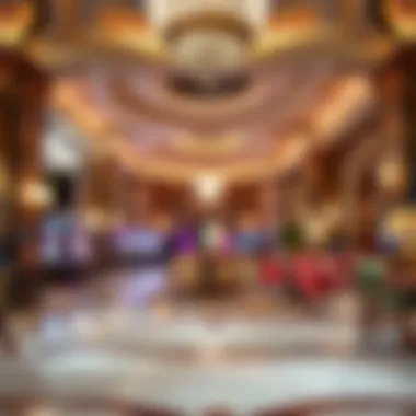 Monte Carlo Interior Decor Luxurious interior lobby of the Monte Carlo with elegant decor