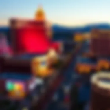 Monte Carlo on the Las Vegas Strip Panoramic view of the Strip highlighting the Monte Carlo's location