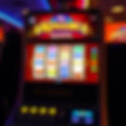 Colorful virtual slot machine display from My Konami Slots