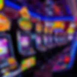 A vibrant display of the latest slot machine designs in Las Vegas