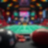 Graphic representation of NFL and gambling synergy