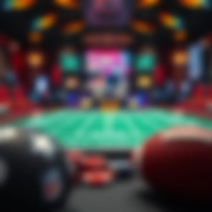 Graphic representation of NFL and gambling synergy