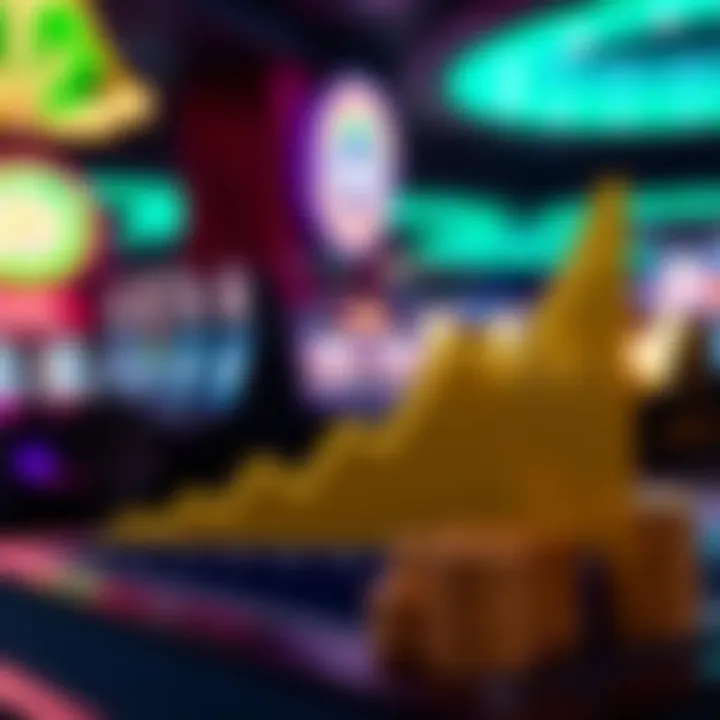 Graph indicating trends in online gambling over recent years