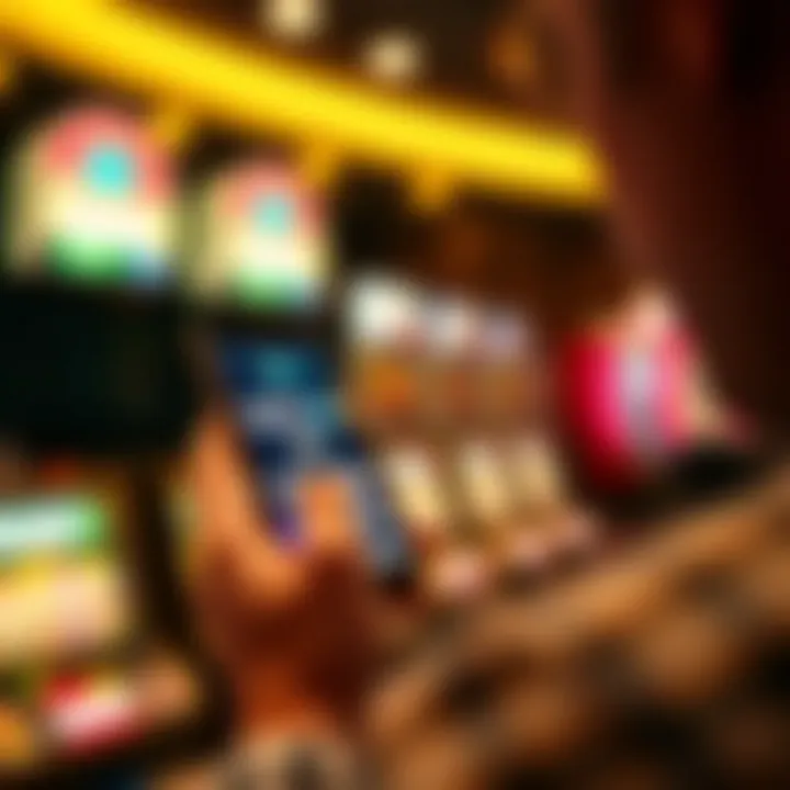 User engaging with the Pennsylvania iLottery app on a smartphone