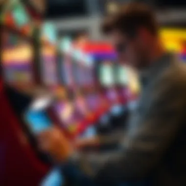 User engaging with an online lottery platform