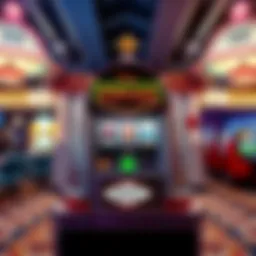 Vibrant display of a classic Vegas slot machine