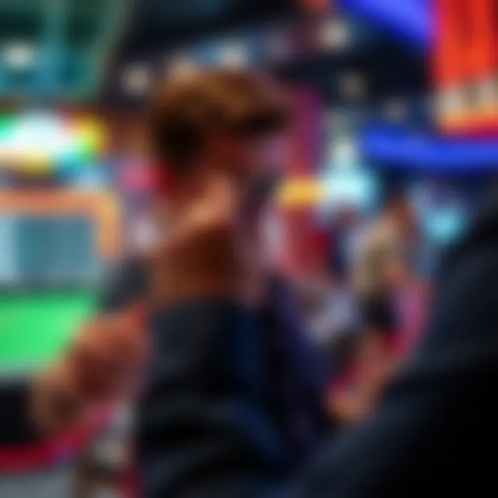 Engaging with Sports Betting Apps User engaging with a sports betting app on a smartphone