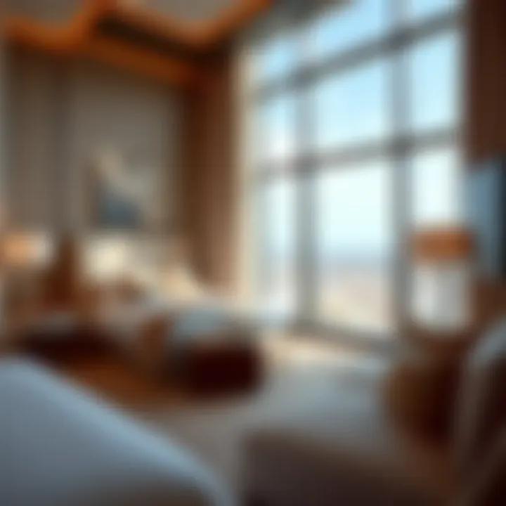 Elegant Suite with Stunning Views Luxurious suite at Resort World Las Vegas showcasing elegant decor and stunning views