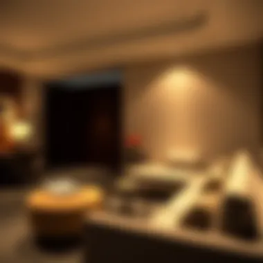 Cozy Relaxation Area Highlighting Comfort Cozy relaxation area highlighting comfort and style in a hotel room