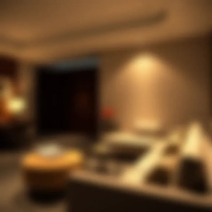 Cozy Relaxation Area Highlighting Comfort Cozy relaxation area highlighting comfort and style in a hotel room