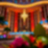 Architectural beauty of Resorts World Casino Queens Hotel showcasing its unique design