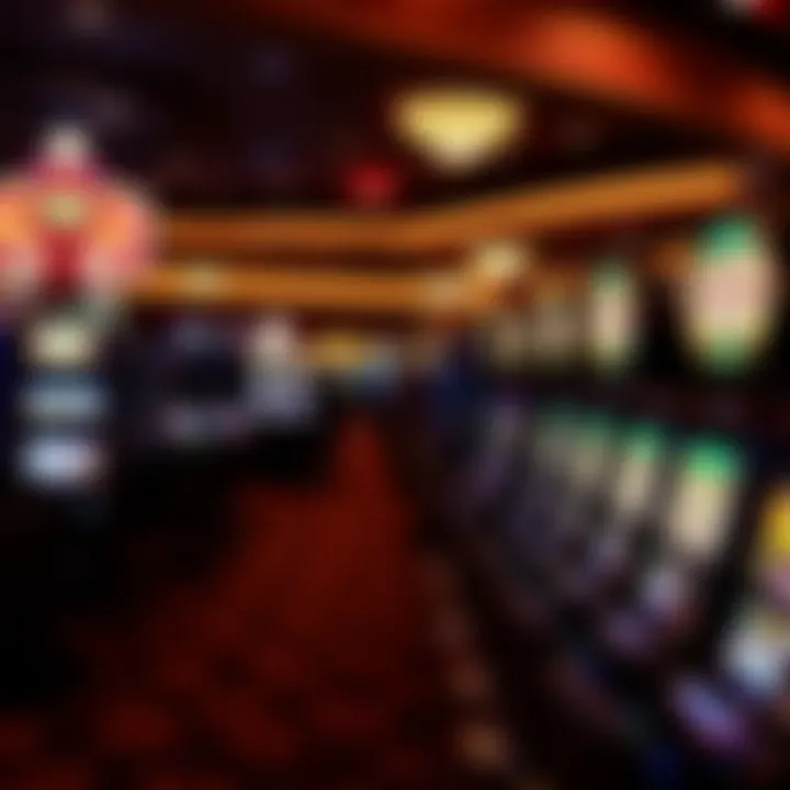An interior shot of the gaming floor filled with a variety of slot machines