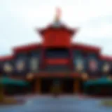 Panoramic View of Seven Clans Casino A panoramic view of Seven Clans Casino showcasing its vibrant exterior