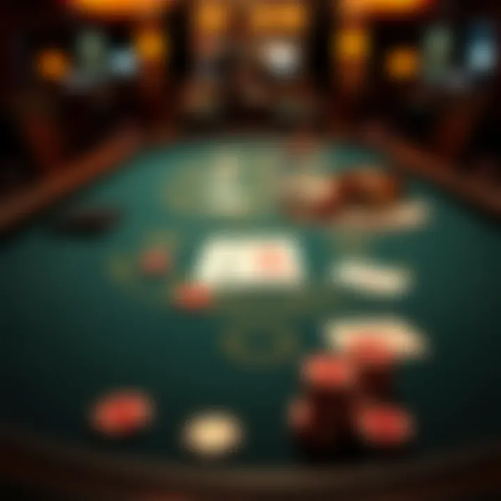 Understanding the Blackjack Table Blackjack table layout with cards and chips