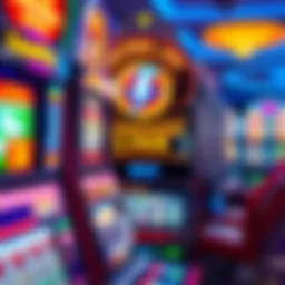 Colorful display of Lightning Link slot machine