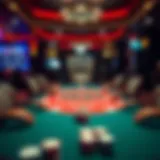 Illustration of Texas Hold'em table setup