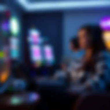 Convenient Home Gaming Experience User enjoying online lottery from home