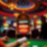 A striking visual representation of a jackpot win in a casino setting.