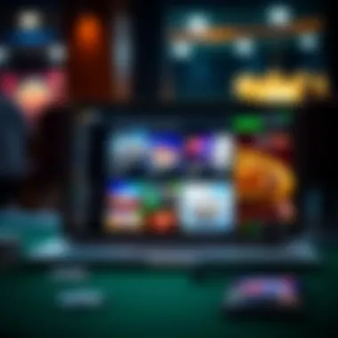 Exploring Online Betting Platforms A laptop displaying various online betting platforms