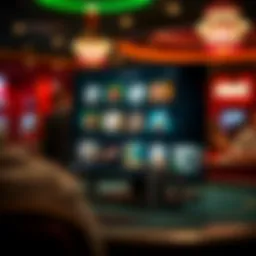 Online poker platform interface showcasing various game options