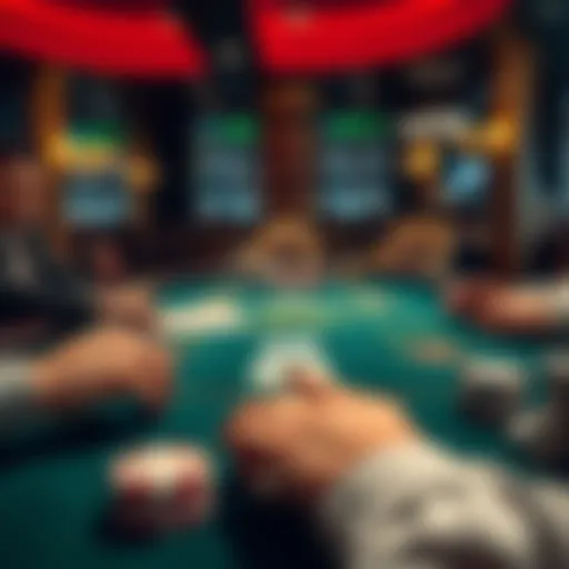 Overview of poker game layout