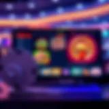A sleek and modern online casino interface showcasing various games