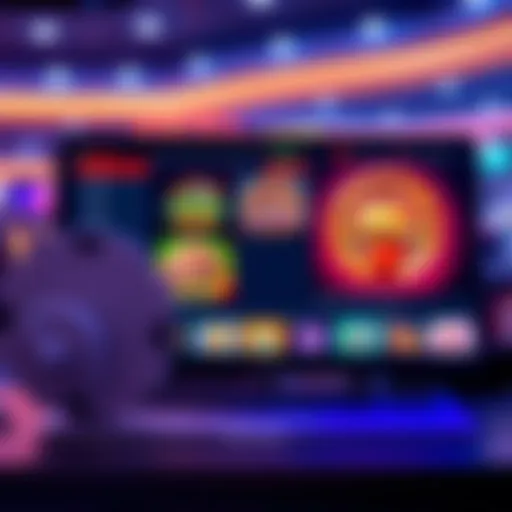 A sleek and modern online casino interface showcasing various games