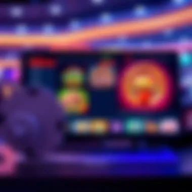 Modern Online Casino Experience A sleek and modern online casino interface showcasing various games