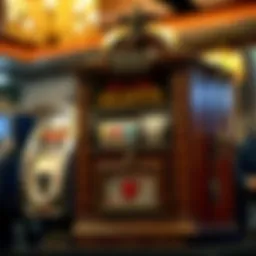 Early mechanical slot machine showcasing its primitive design