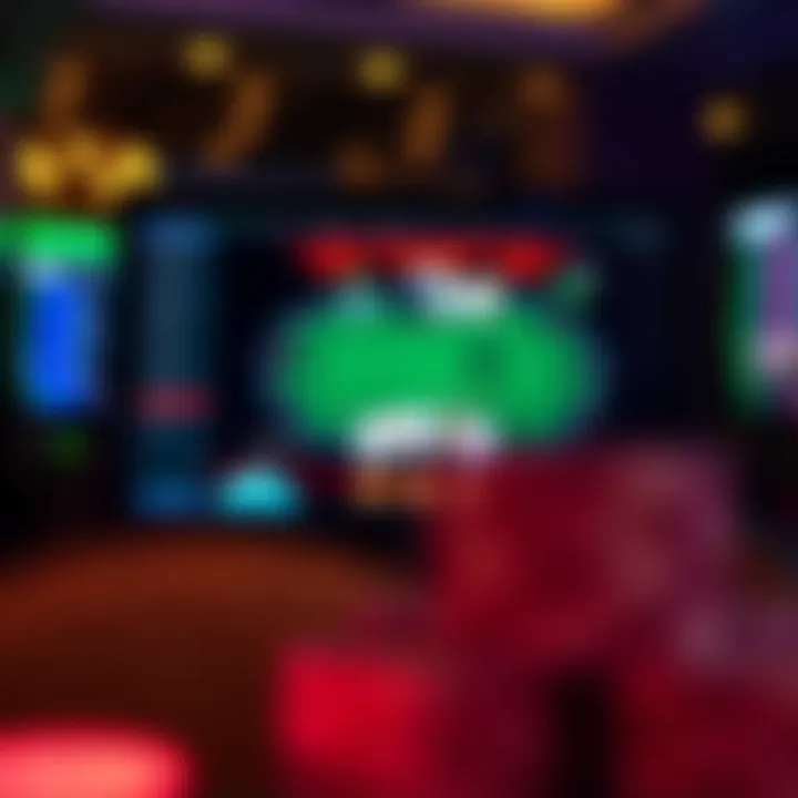 A computer screen displaying an online poker platform