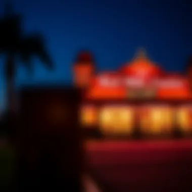 Architectural Splendor of The Red Mile Casino Exterior view of The Red Mile Casino highlighting its architectural design