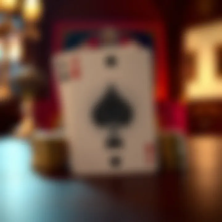 An intricate design of a playing card representing the blend of art and mathematics.