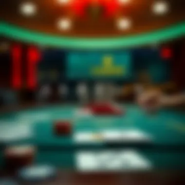 Psychological aspects of decision-making in card games, represented through a thought process diagram.