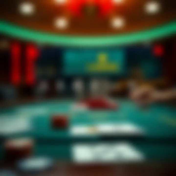 Psychological aspects of decision-making in card games, represented through a thought process diagram.