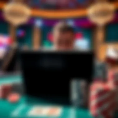 The Excitement of Online Gambling A conceptual image depicting the thrill of online gambling