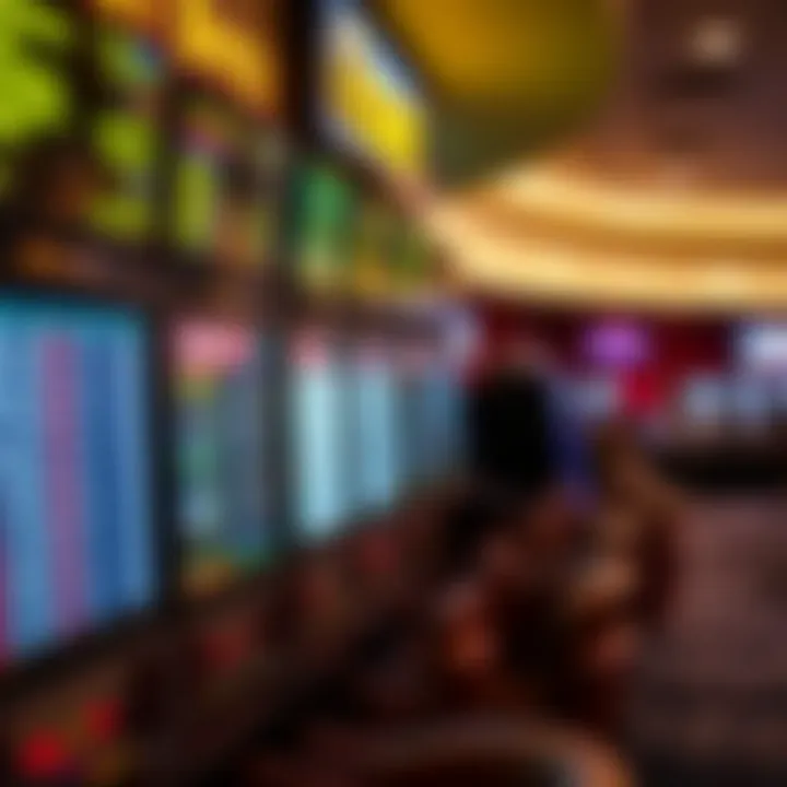 Diverse betting boards displaying various wagering options at the venue.