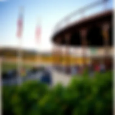 A serene view of Tioga Downs grounds showcasing the beautiful landscape.