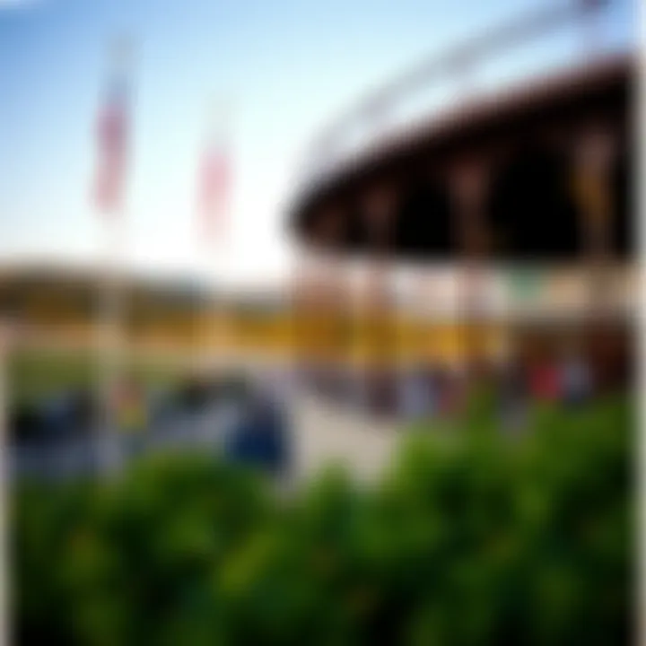 A serene view of Tioga Downs grounds showcasing the beautiful landscape.