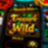 Visual representation of the Treasure Wild Slot interface with vibrant graphics
