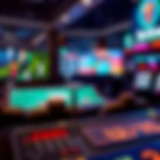 Visual representation of online betting interface