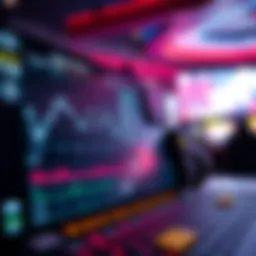 A digital representation of esports betting statistics